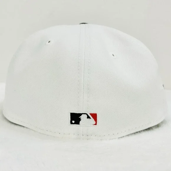 New Era Los Angeles Dodgers 50 Years 59FIFTY Fitted Hat Cap 7 1/4 White MLB - Picture 4 of 6